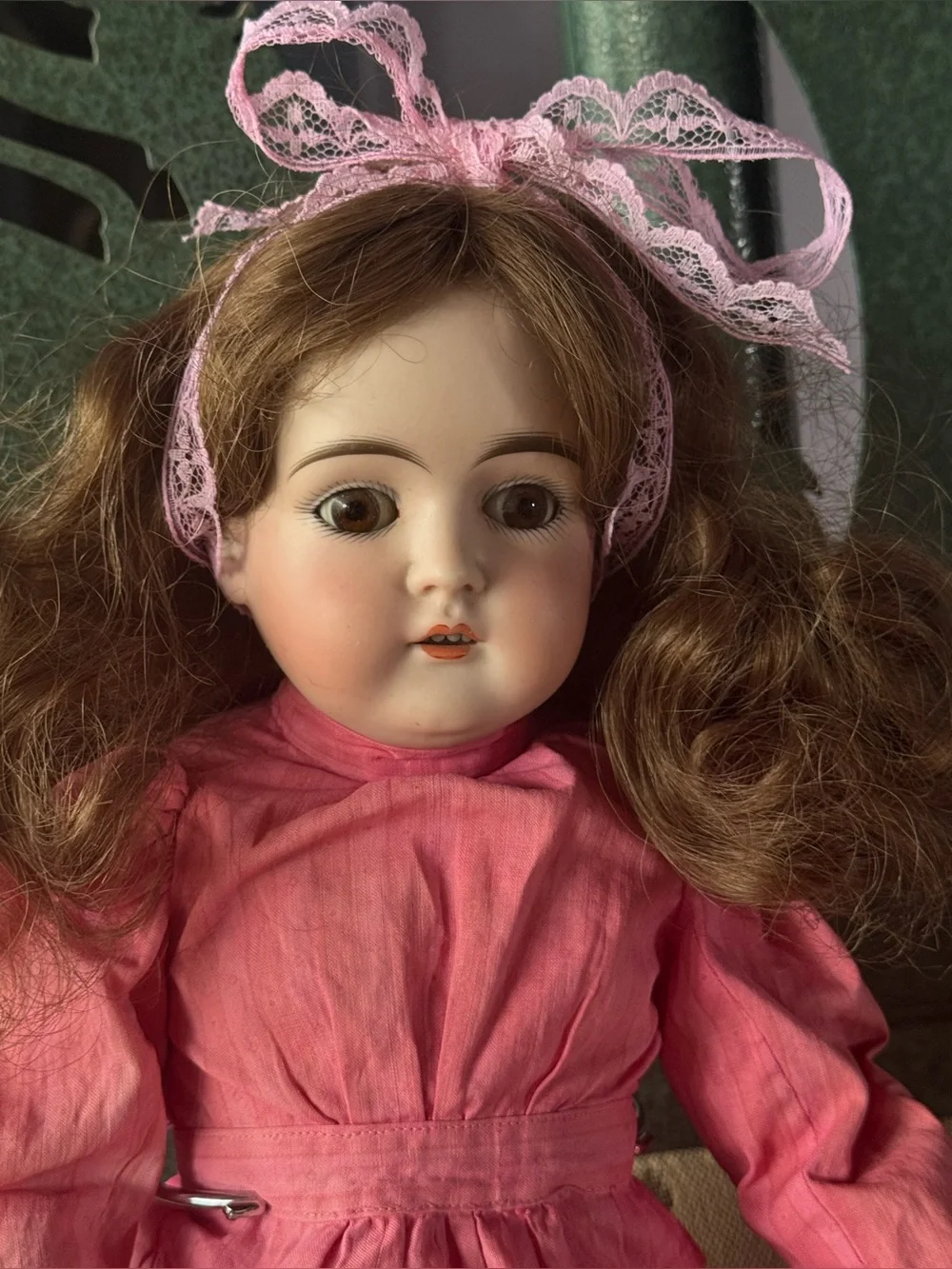 Antique Kestner Shoulder Head Doll Nice Old Clothes Perfect Bisque Unique Body!